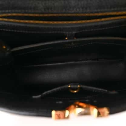 Louis Vuitton Taurillon Studded Sol Capucines PM Black 5 of 9