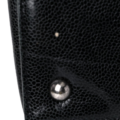 Chanel Crumpled Grained Calfskin Quilted CC Crave Tote Black 24 of 26
