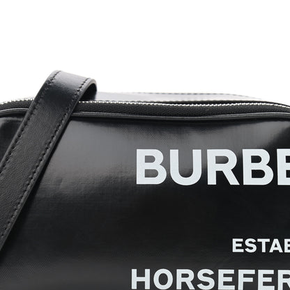 Burberry Coated Canvas Horseferry Print Micro Camera Bag Black 9 of 11