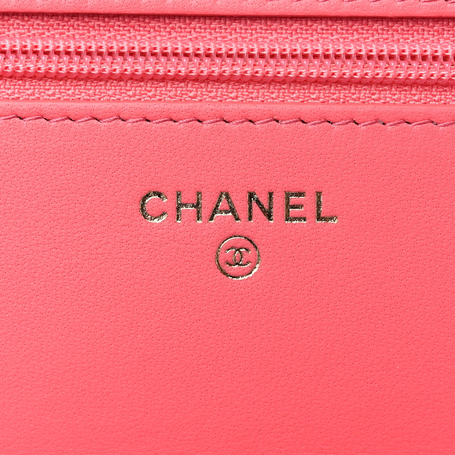 Chanel Lambskin Quilted CC Pearl Crush Wallet on Chain WOC Pink 6 of 10
