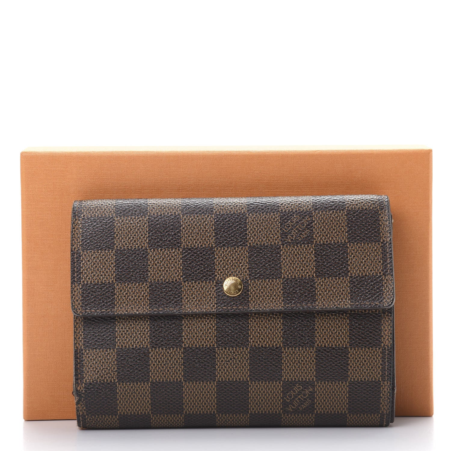 Louis Vuitton Damier Ebene Porte Tresor Etui Papier Wallet 19 of 19