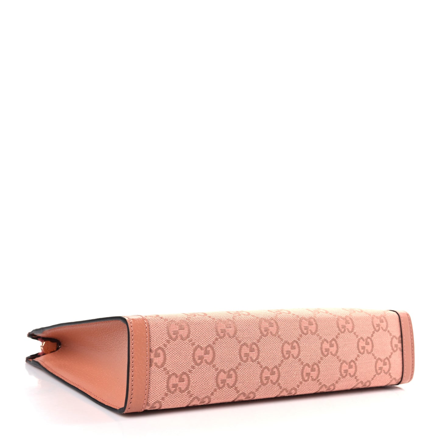 Monogram Textured Dollar Calfskin Ophidia Pouch Cloche Rose Pink