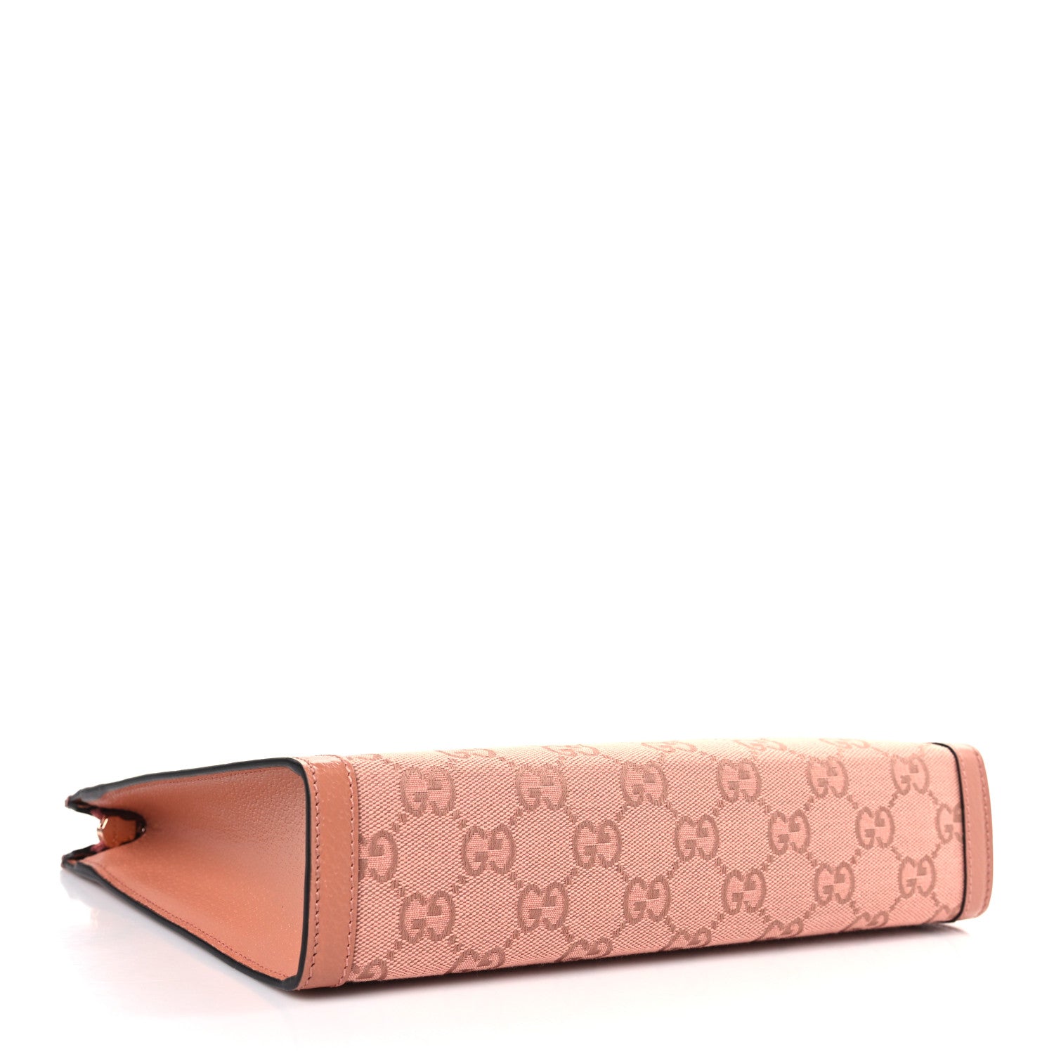 Gucci Monogram Textured Dollar Calfskin Ophidia Pouch Cloche Rose Pink 4 of 9