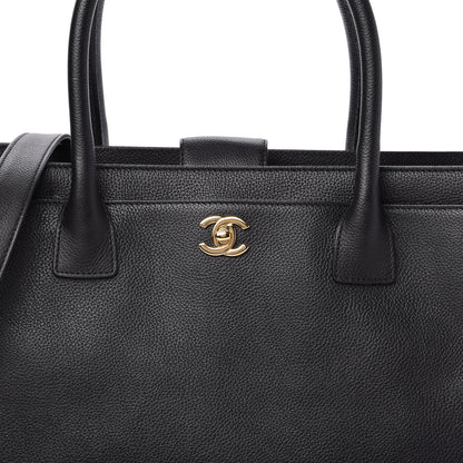 Chanel Calfskin Cerf Shopper Tote Black 10 of 11