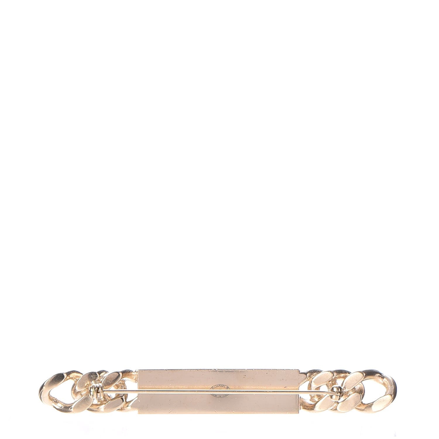 Chanel Chain Logo Brooch Gold 3 of 4