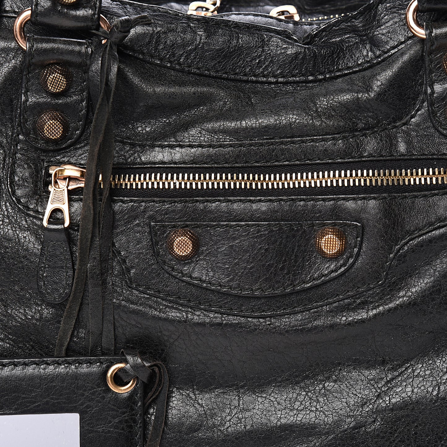 Agneau Giant 12 Rose Gold Hardware City Black