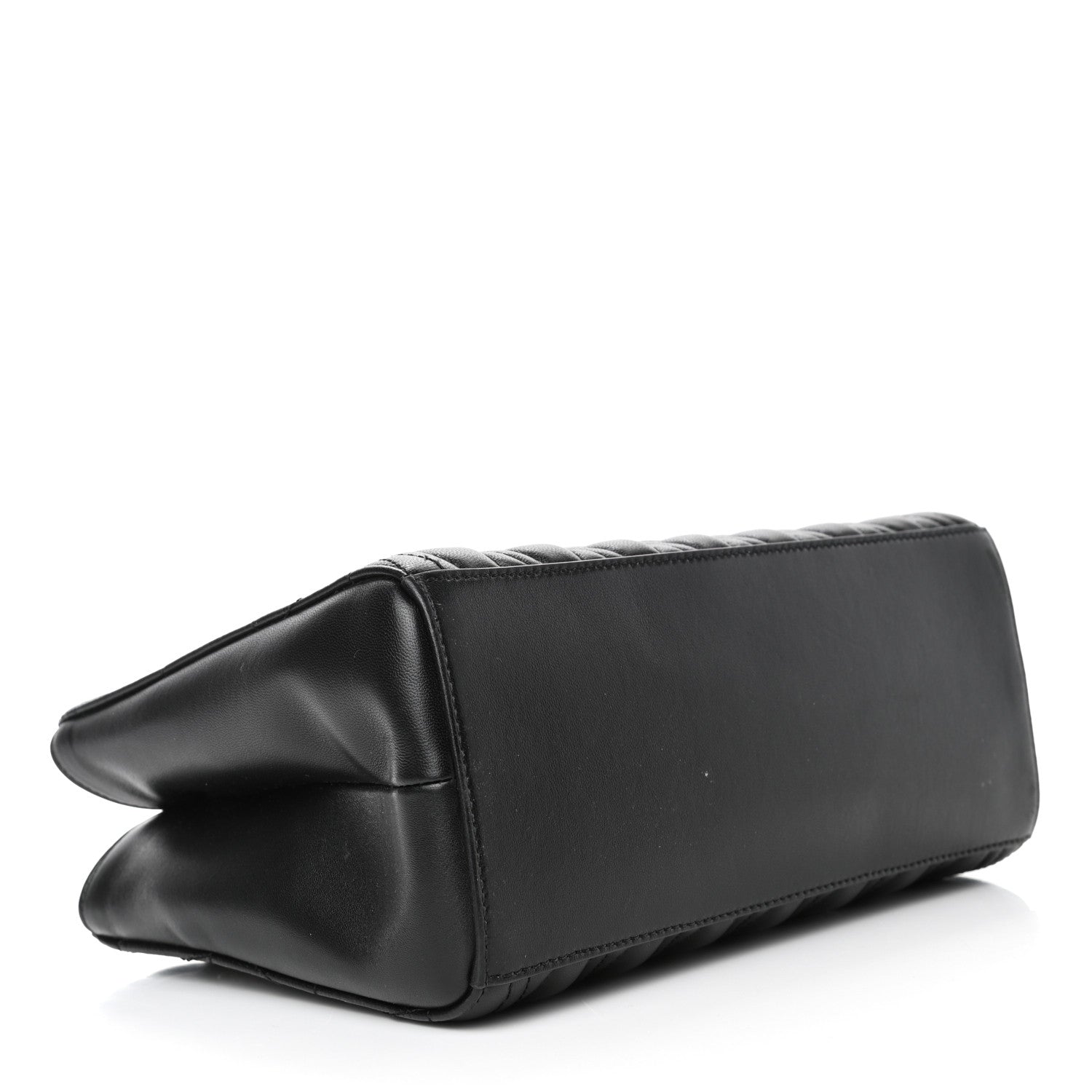 Versace Nappa Barocco Quilted Virtus Chain Shoulder Bag Black 3 of 4