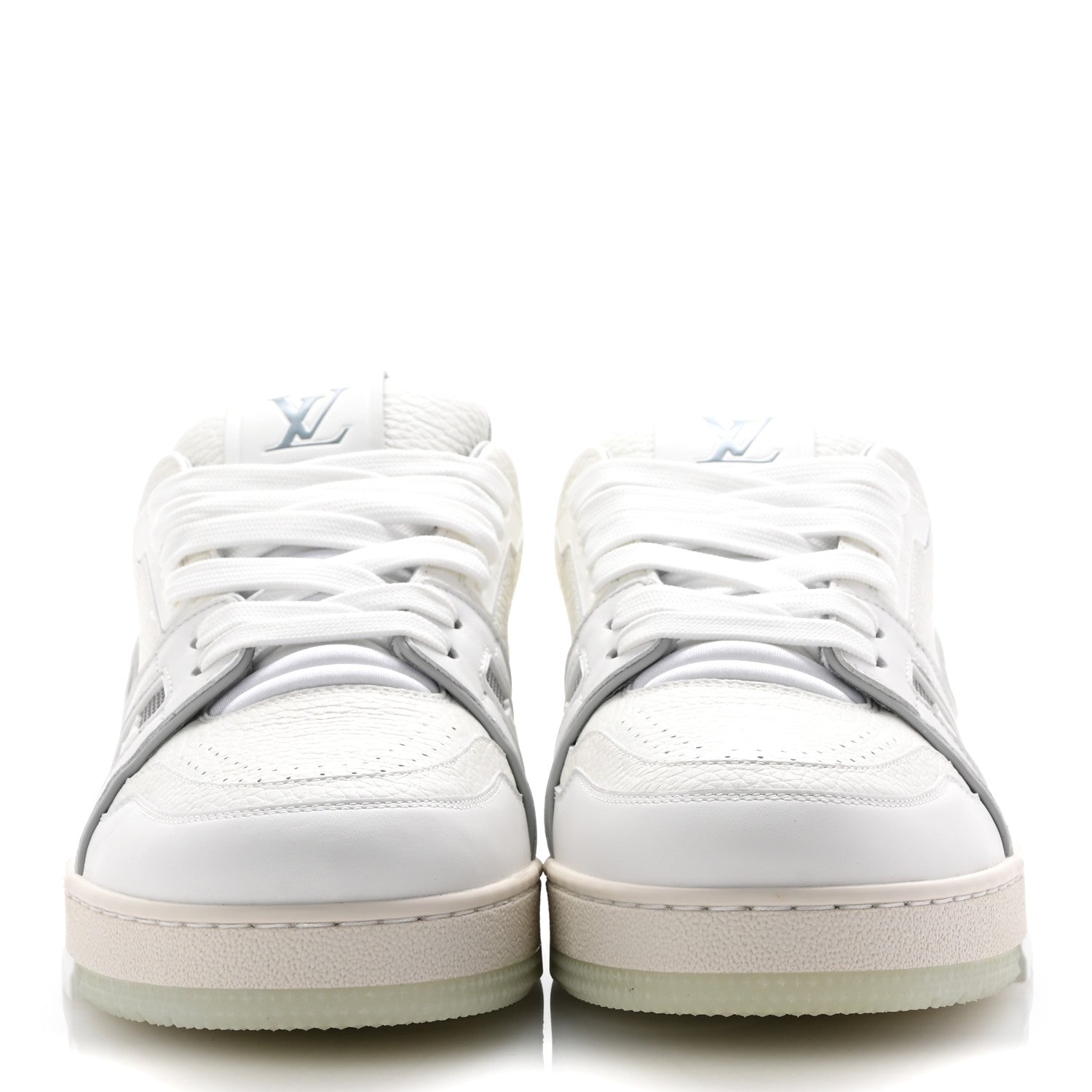 Louis Vuitton Calfskin Mens LV Trainer Sneakers 9 White 3 of 8