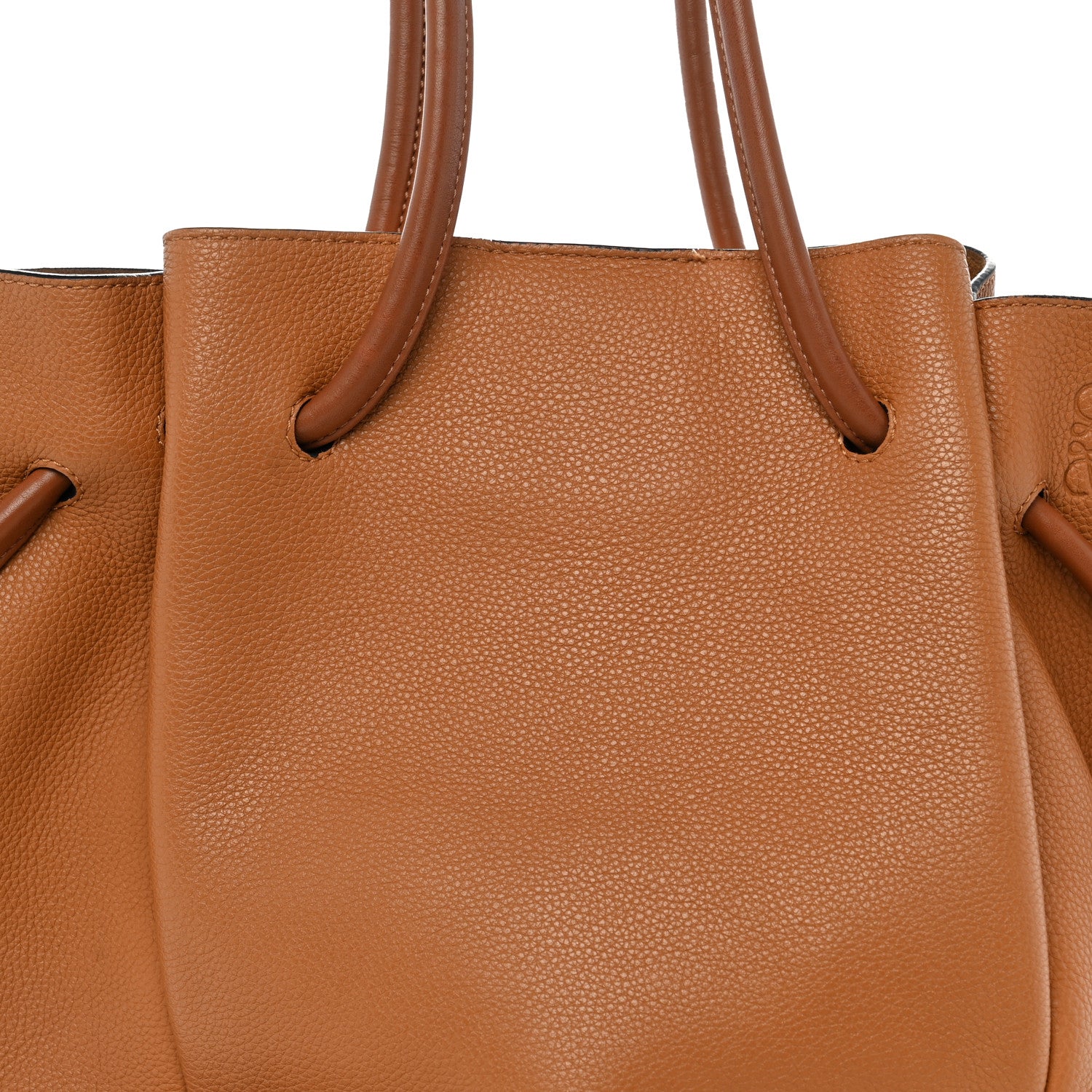 Loewe Calfskin Small Flamenco Knot Bag Caramel 7 of 10