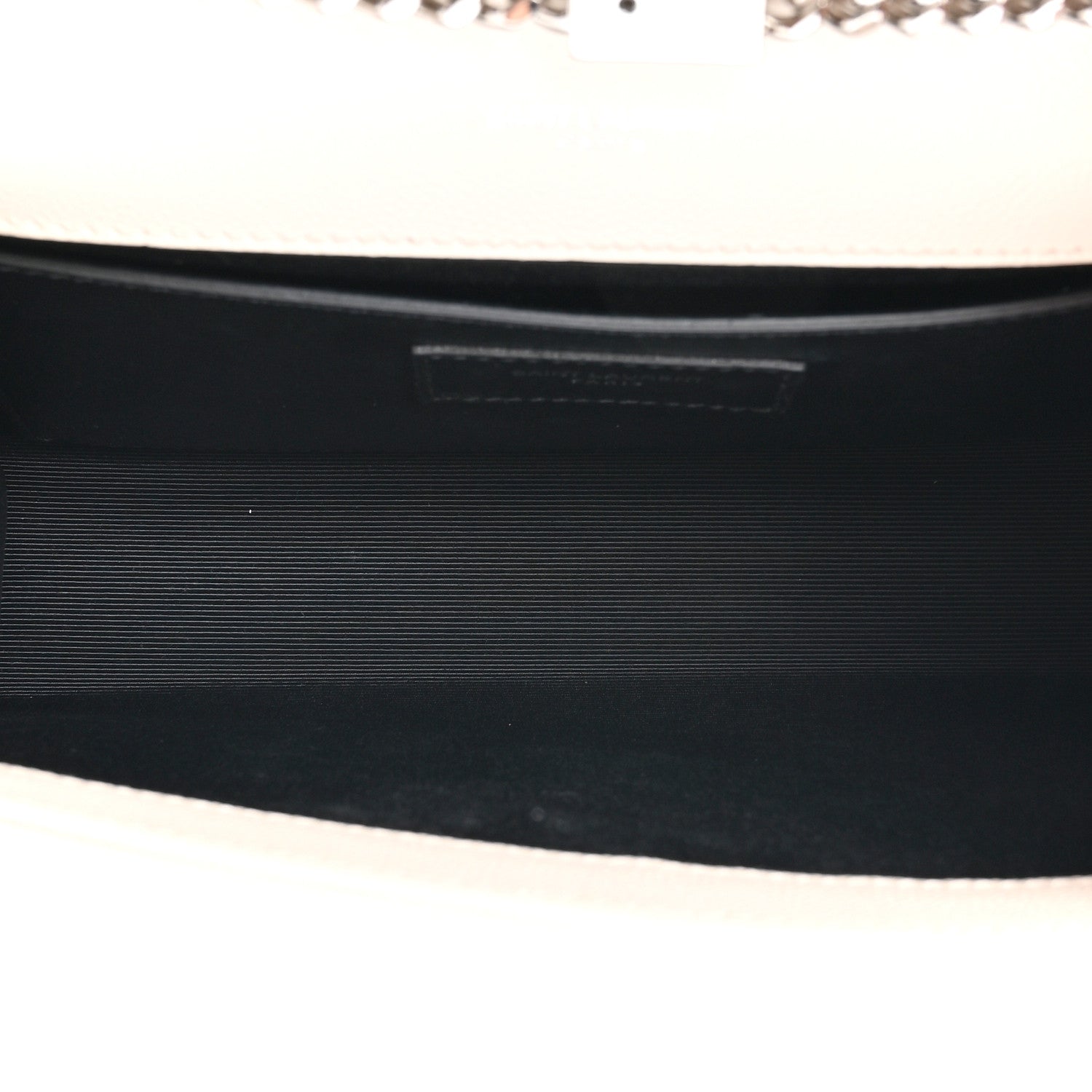 Saint Laurent Grain De Poudre Small Monogram Kate Satchel Blanc Vintage 5 of 17