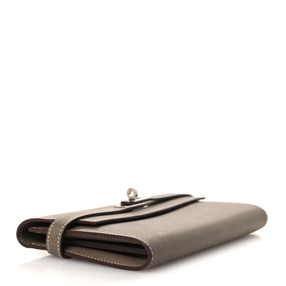 Hermes Epsom Kelly Longue Wallet Etoupe 4 of 8