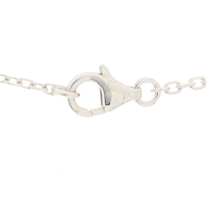 Cartier 18K White Gold Diamond Hearts and Symbols Necklace 4 of 6