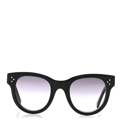Celine Acetate Round Sunglasses CL4003IN Black 2 of 6