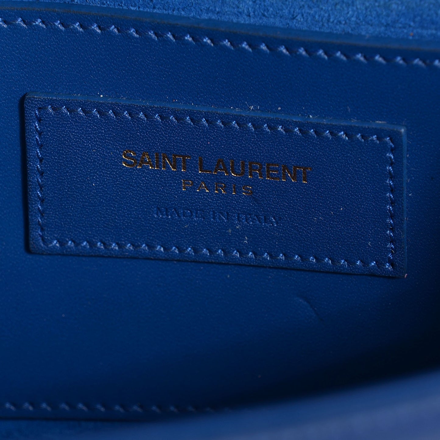 Calfskin Small Classic Monogram Kate Tassel Satchel Royal Blue