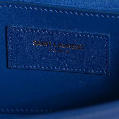 Saint Laurent Calfskin Small Classic Monogram Kate Tassel Satchel Royal Blue 7 of 8