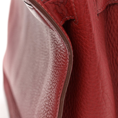 Hermes Taurillon Clemence Jypsiere 34 Rouge Venetian 14 of 18