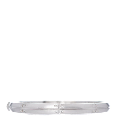 Tiffany 18K White Gold Diamond Streamerica Bangle Bracelet 1 of 5