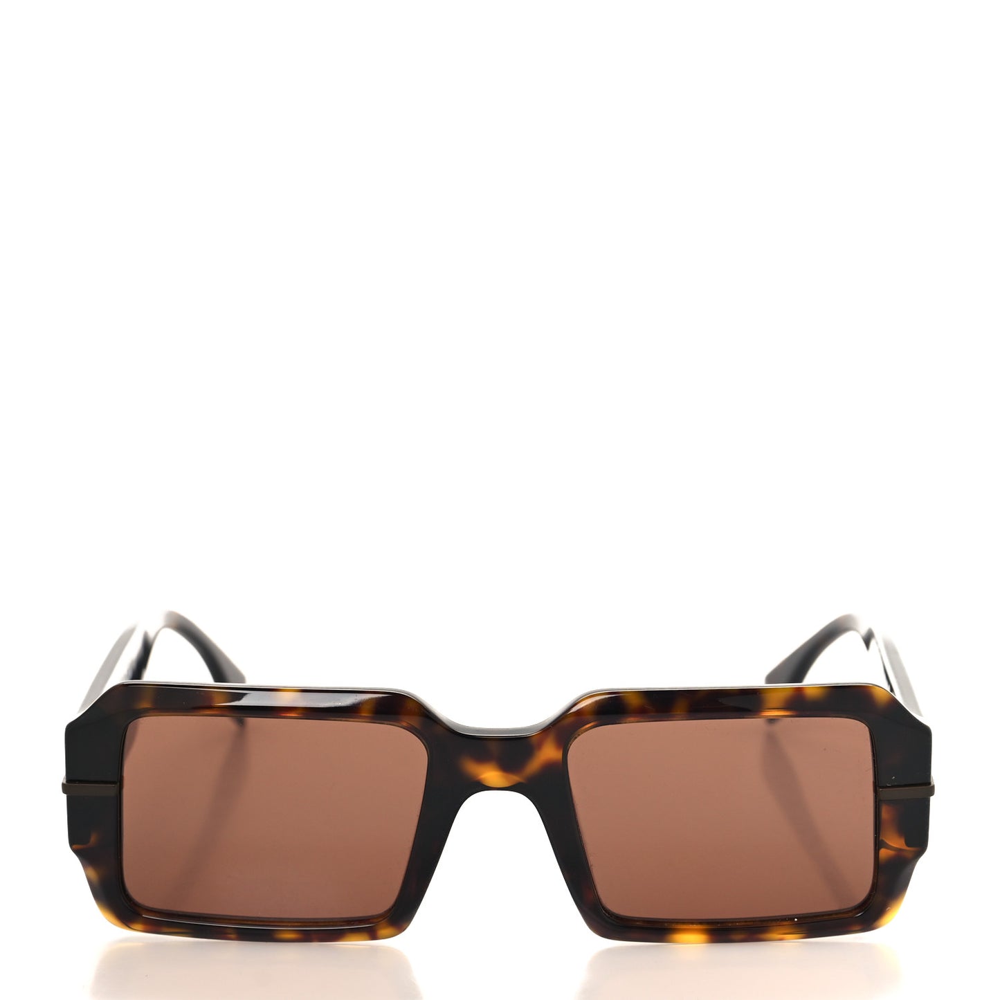 Acetate Jacquard FF Fendigraphy Square Sunglasses FE40073U Brown