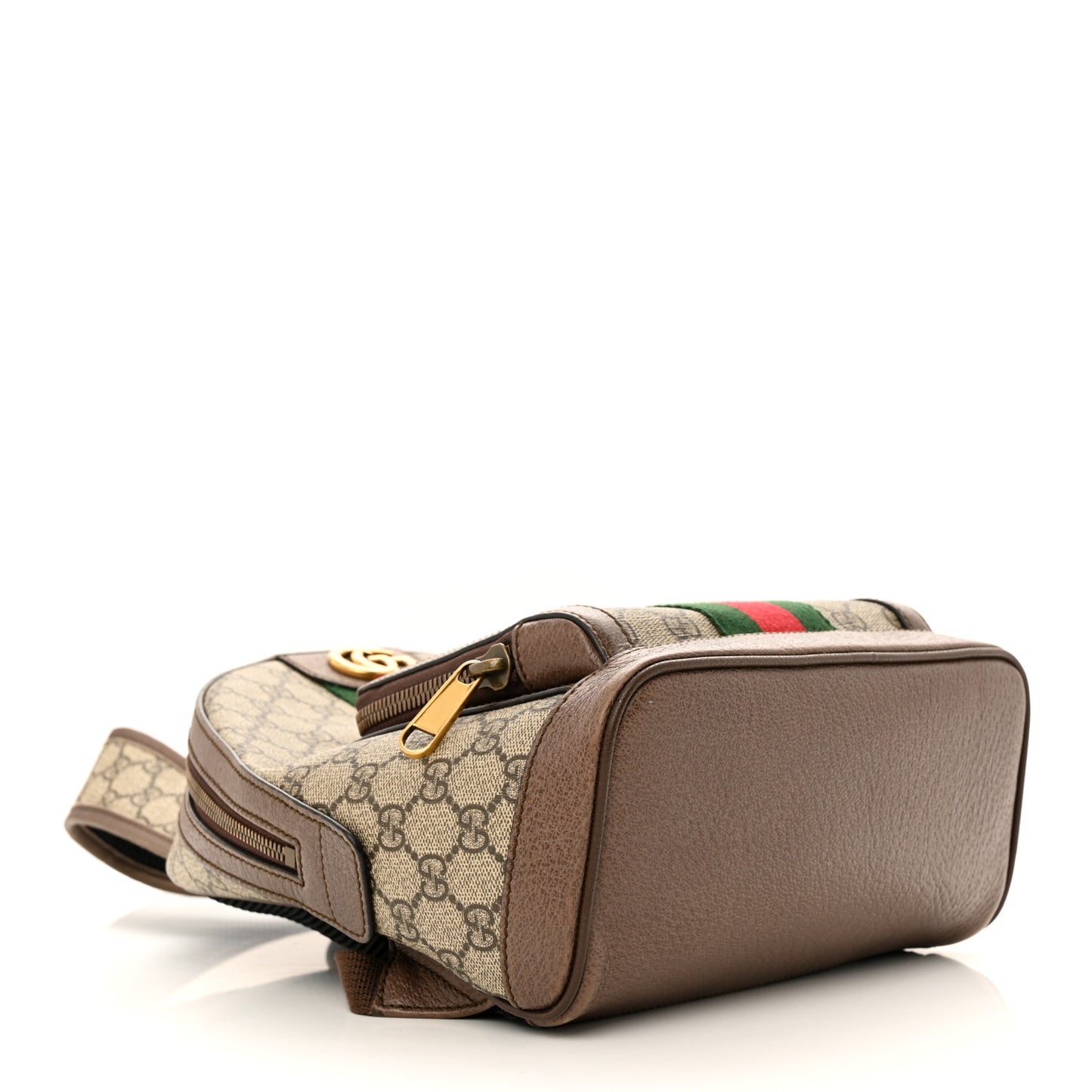 GG Supreme Monogram Calfskin Web Small Ophidia Day Backpack Beige Ebony New Acero