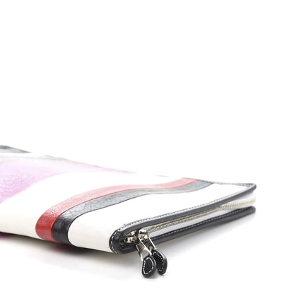 Balenciaga Agneau Arena Multicolore Bazar Pouch Rose Gris White Black Rouge 7 of 9