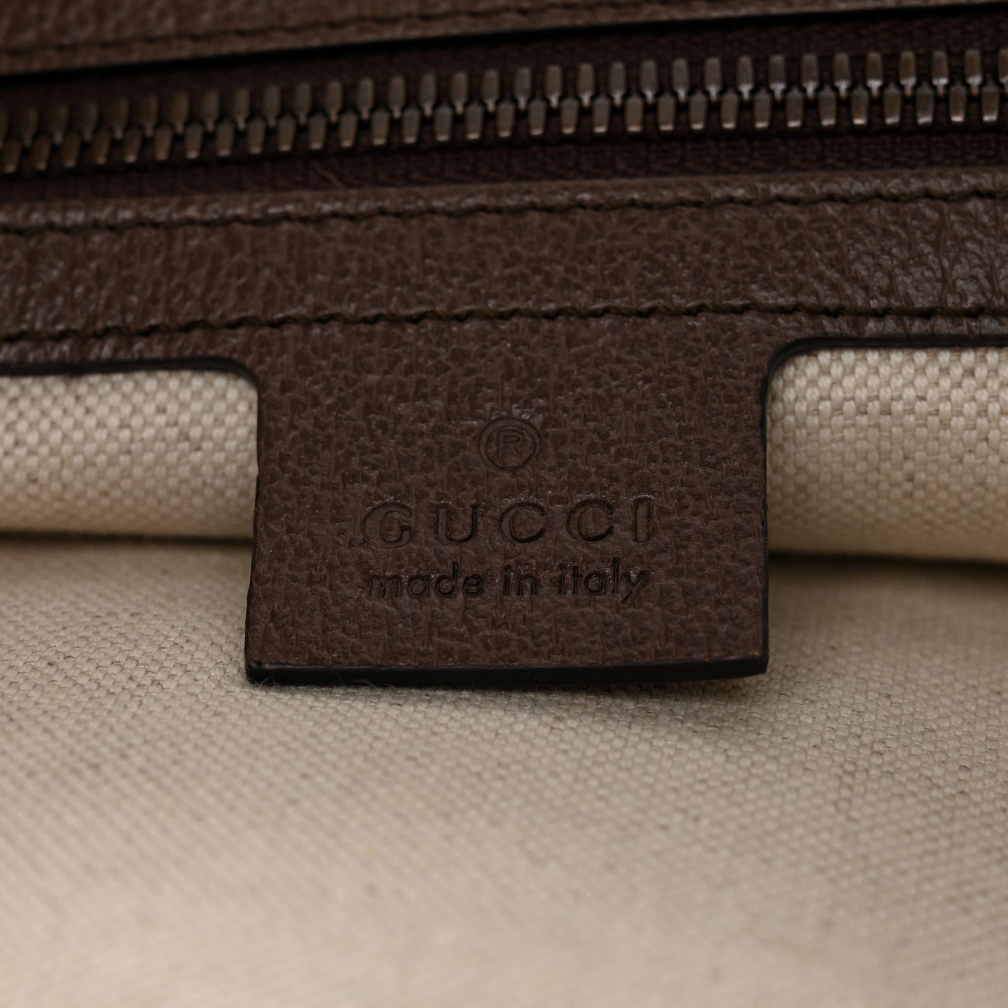 GG Supreme Monogram Web Small Ophidia Half Moon Hobo Brown