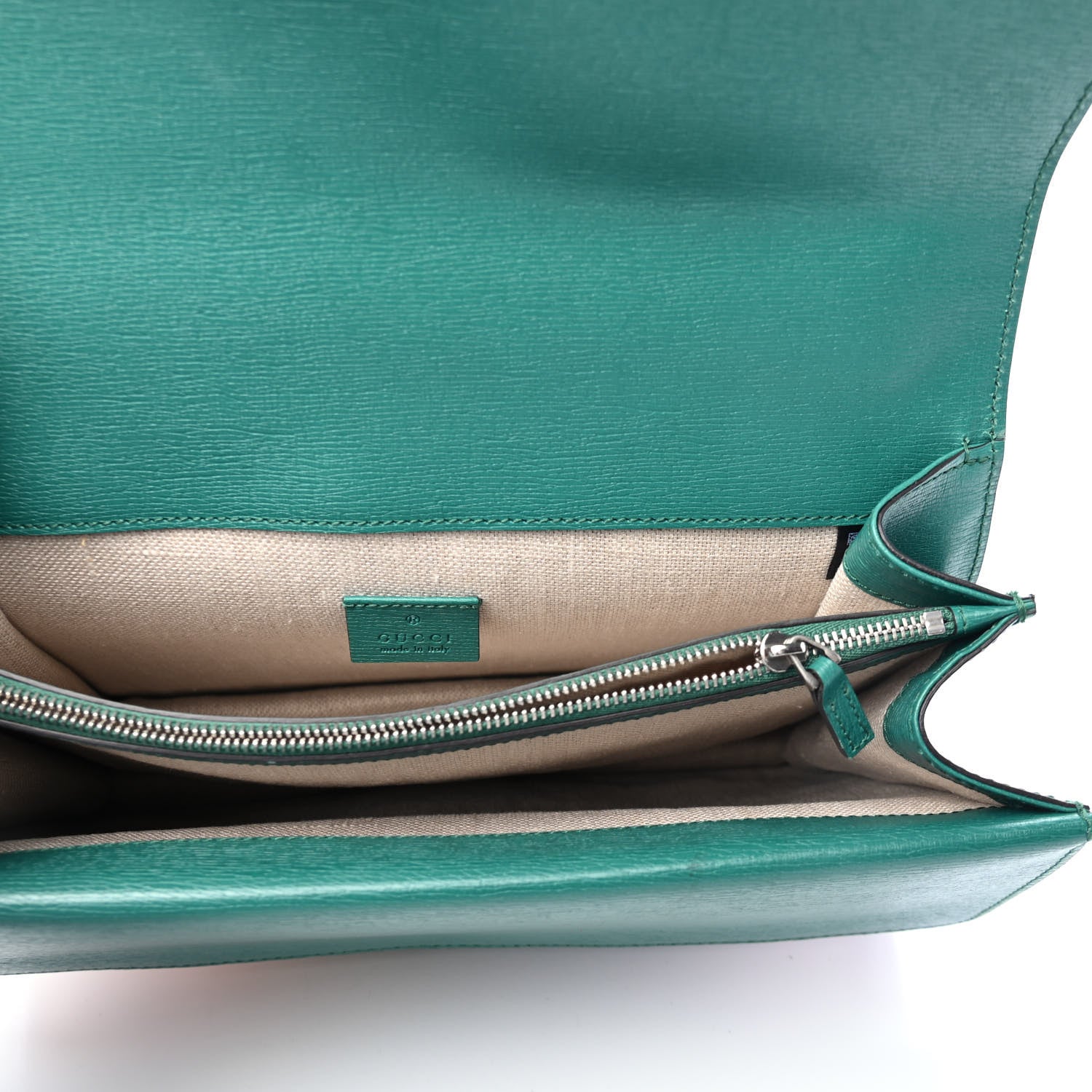 Gucci Calfskin Blooms Print Medium Dionysus Shoulder Bag Bright Emerald Multicolor 4 of 4