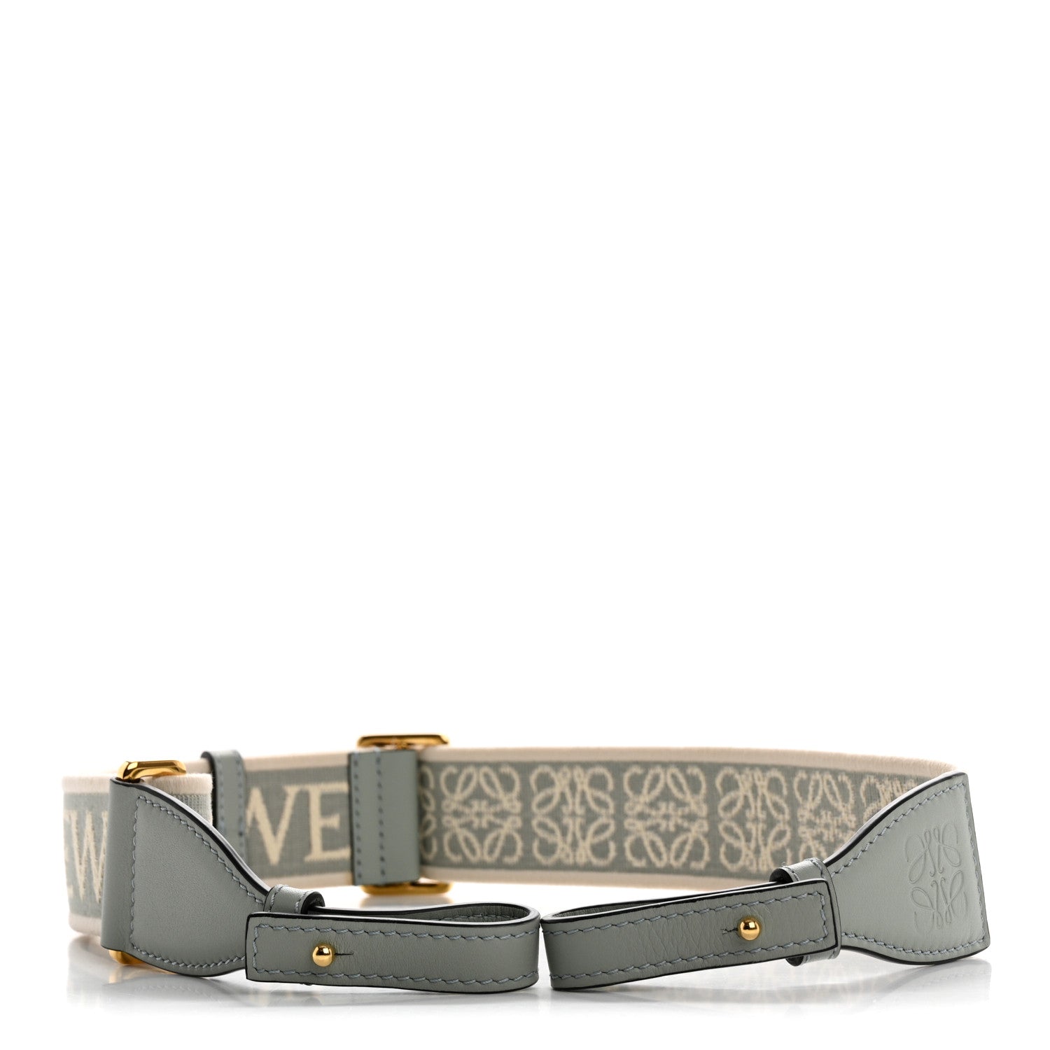 Loewe Calfskin Jacquard Anagram Luna Strap Ash Grey 3 of 6