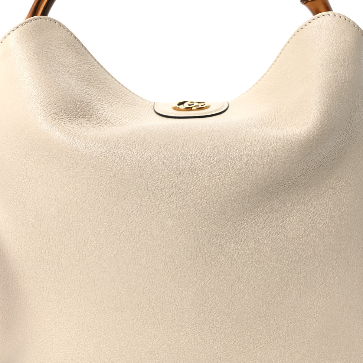 Softy Wonka Textured Dollar Calfskin Medium Diana Bamboo Shoulder Bag Mystic White Hibiscus Red