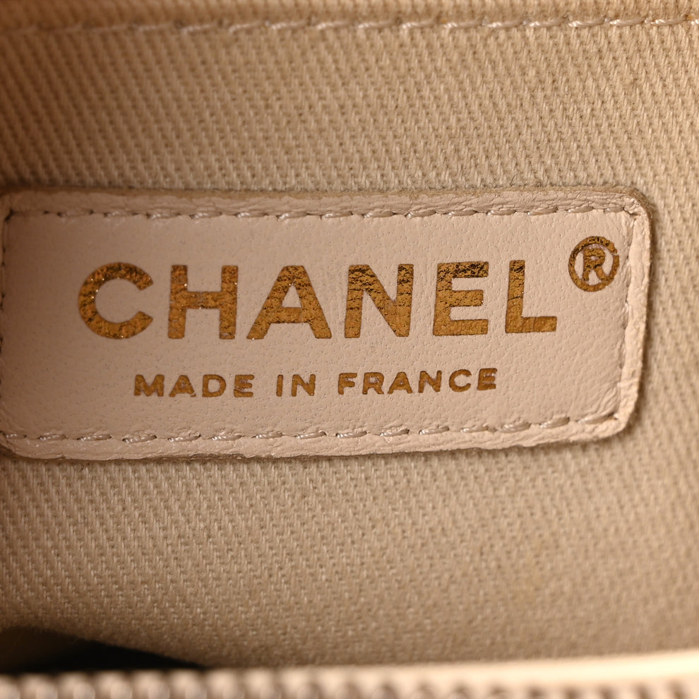 Chanel Grained Calfskin Small Bi-Color Neo Executive Shopper Tote Black ...