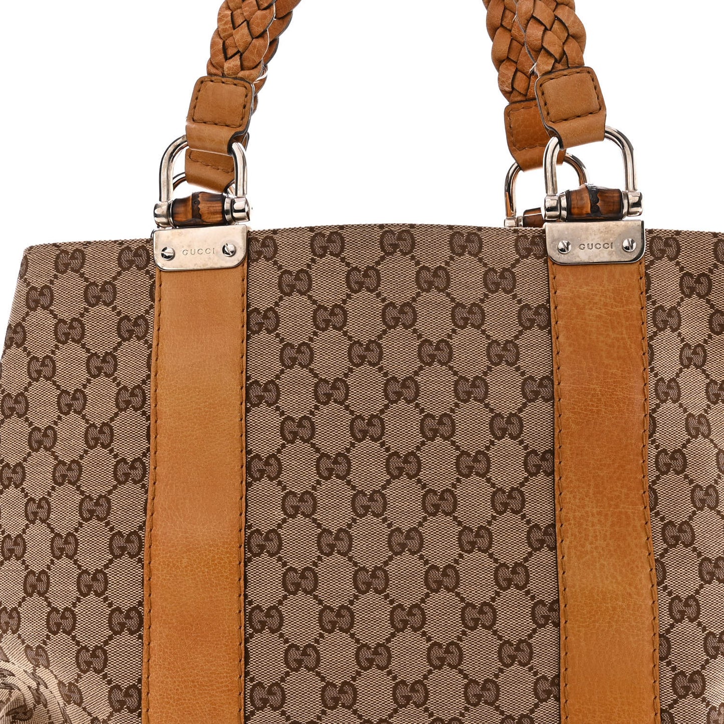 Monogram Medium Bamboo Bar Tote Yellow