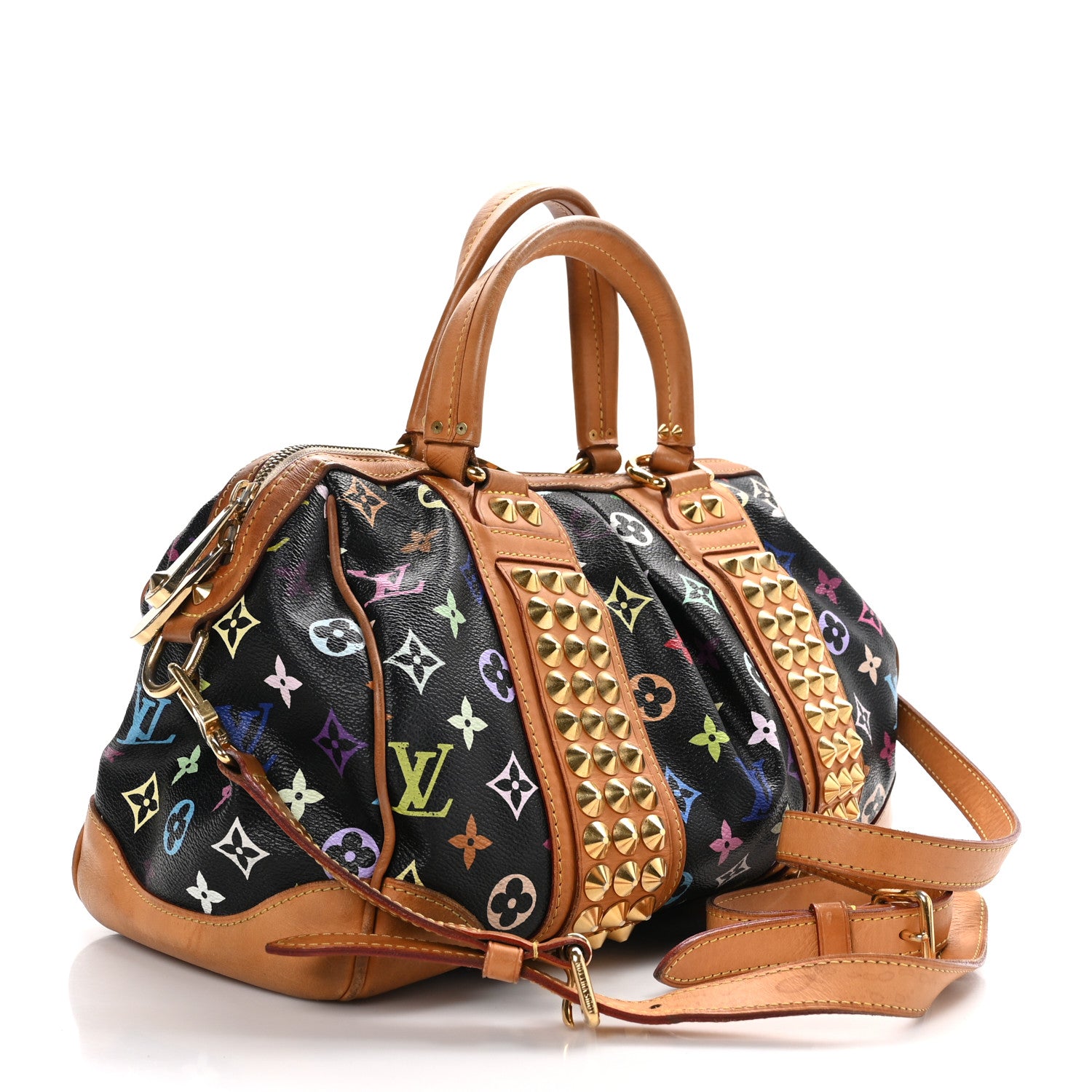 Louis Vuitton Monogram Multicolor Courtney MM Black 3 of 14