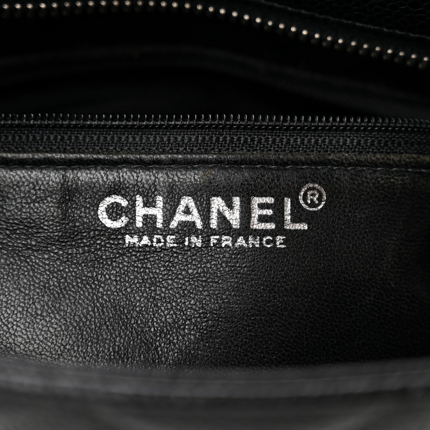 Caviar Quilted Medallion Tote Black