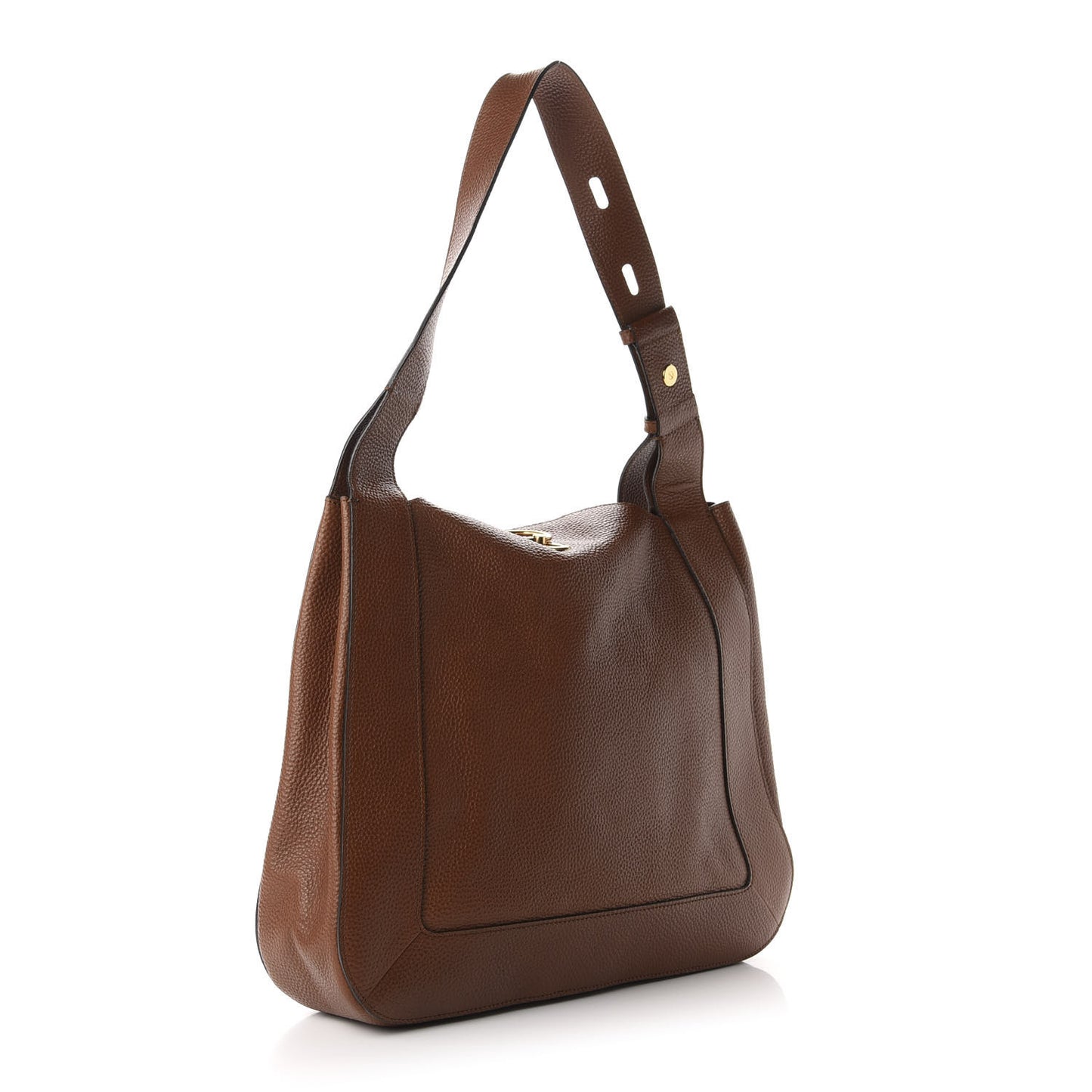 Small Classic Grain Calfskin Marloes Hobo Oak