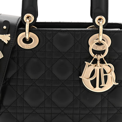 Christian Dior Lambskin Cannage Small My ABCDior Lady Dior Black 8 of 10