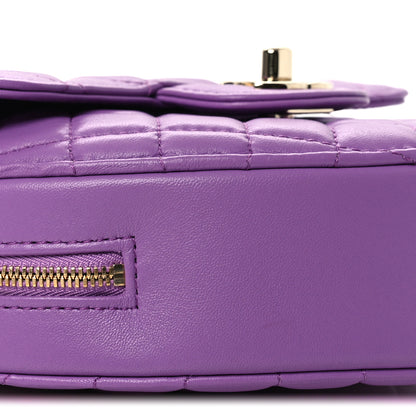 Chanel Lambskin Quilted CC In Love Heart Bag Purple 8 of 11