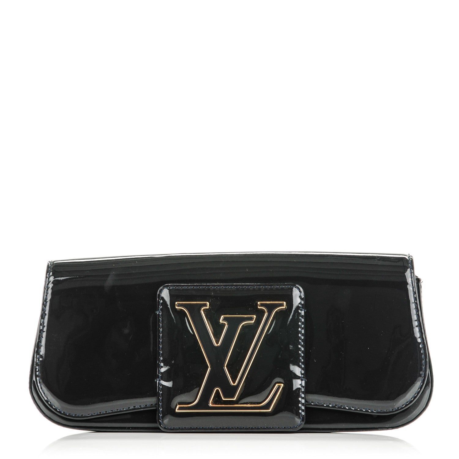 Louis Vuitton Patent Sobe Clutch Blue Infini 1 of 8