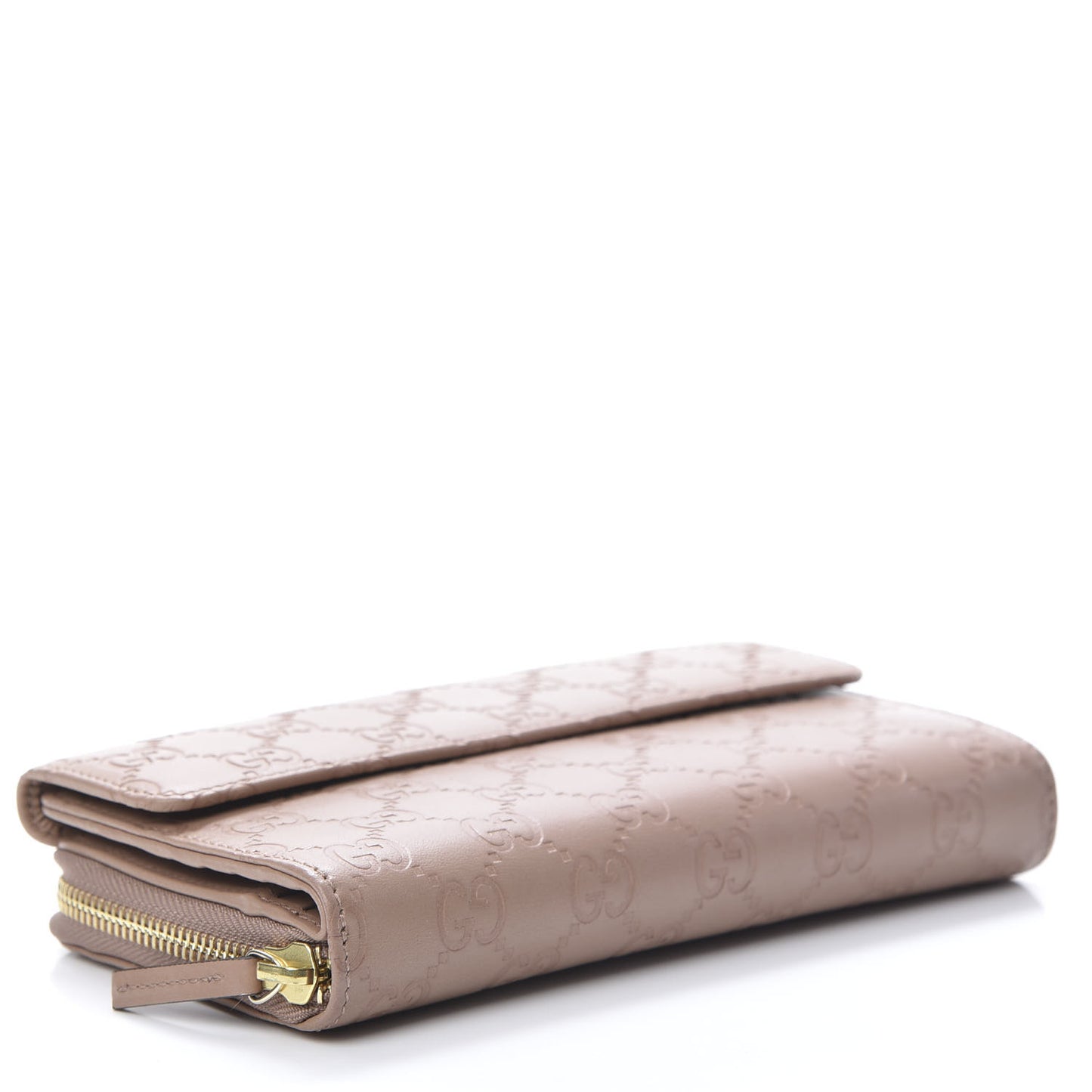 Guccissima Continental Zip Wallet Winter Rose