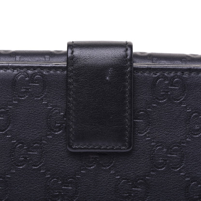 Gucci Guccissima Punch Continental Flap Wallet Black 17 of 17