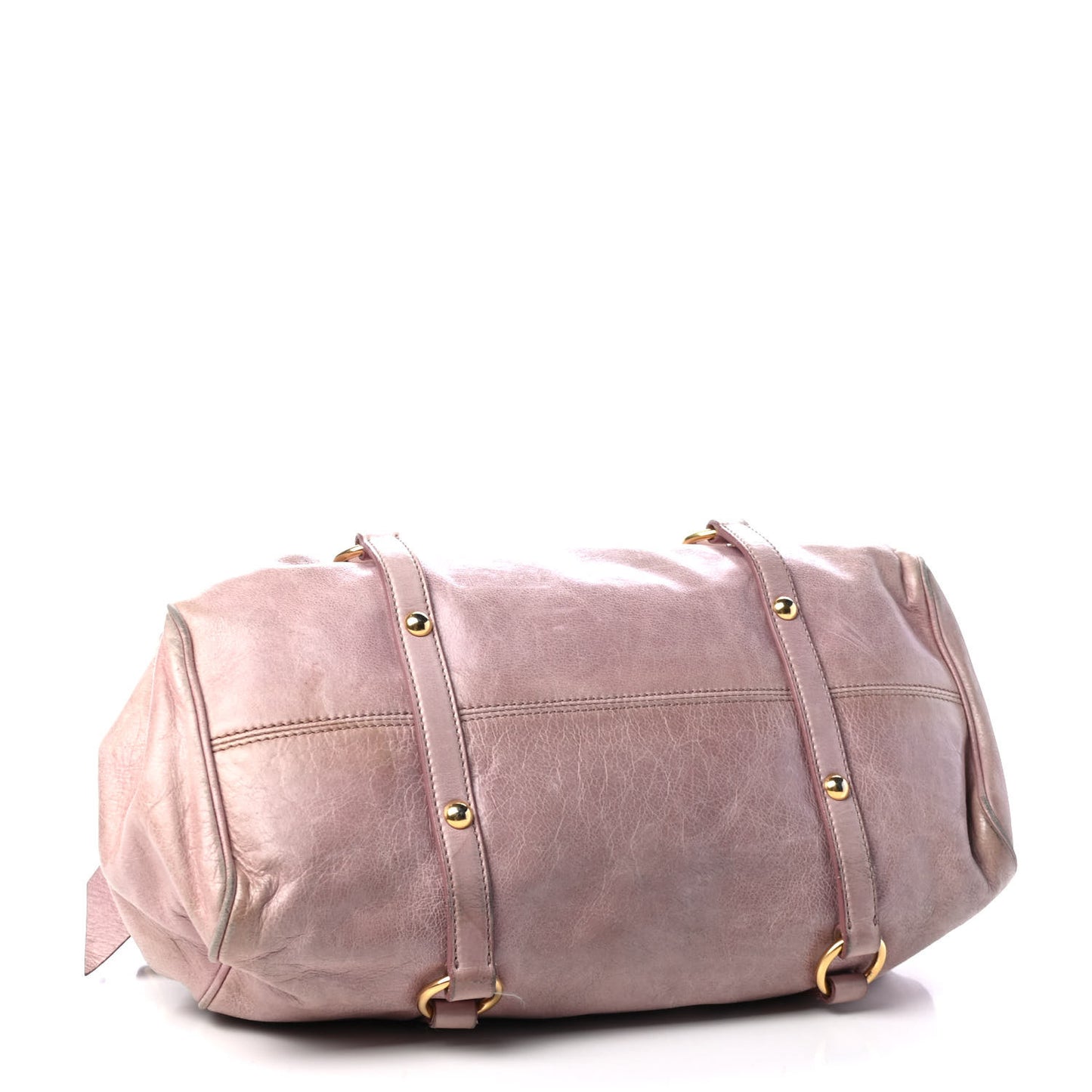 Vitello Lux Large Bow Bag Mughetto
