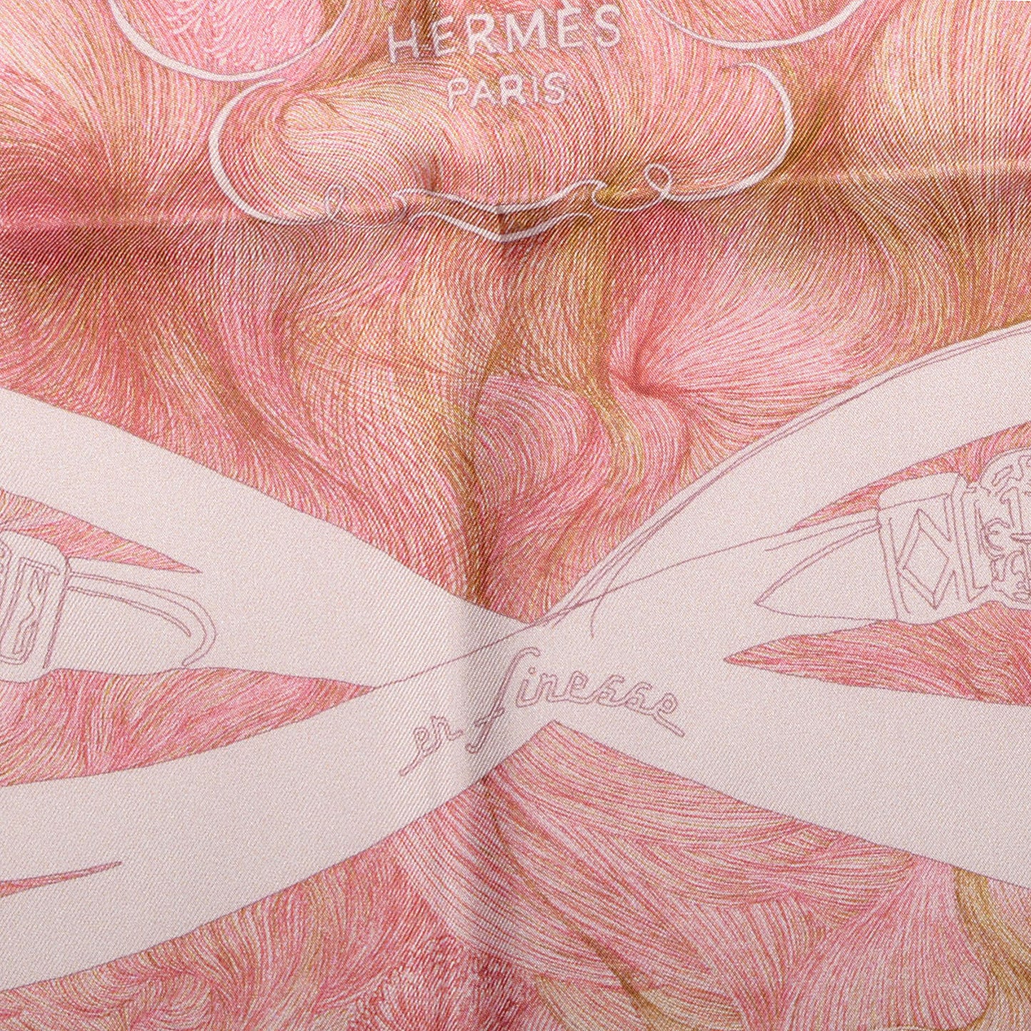 Silk Brides De Gala En Finesse Scarf Rose Pale Beige