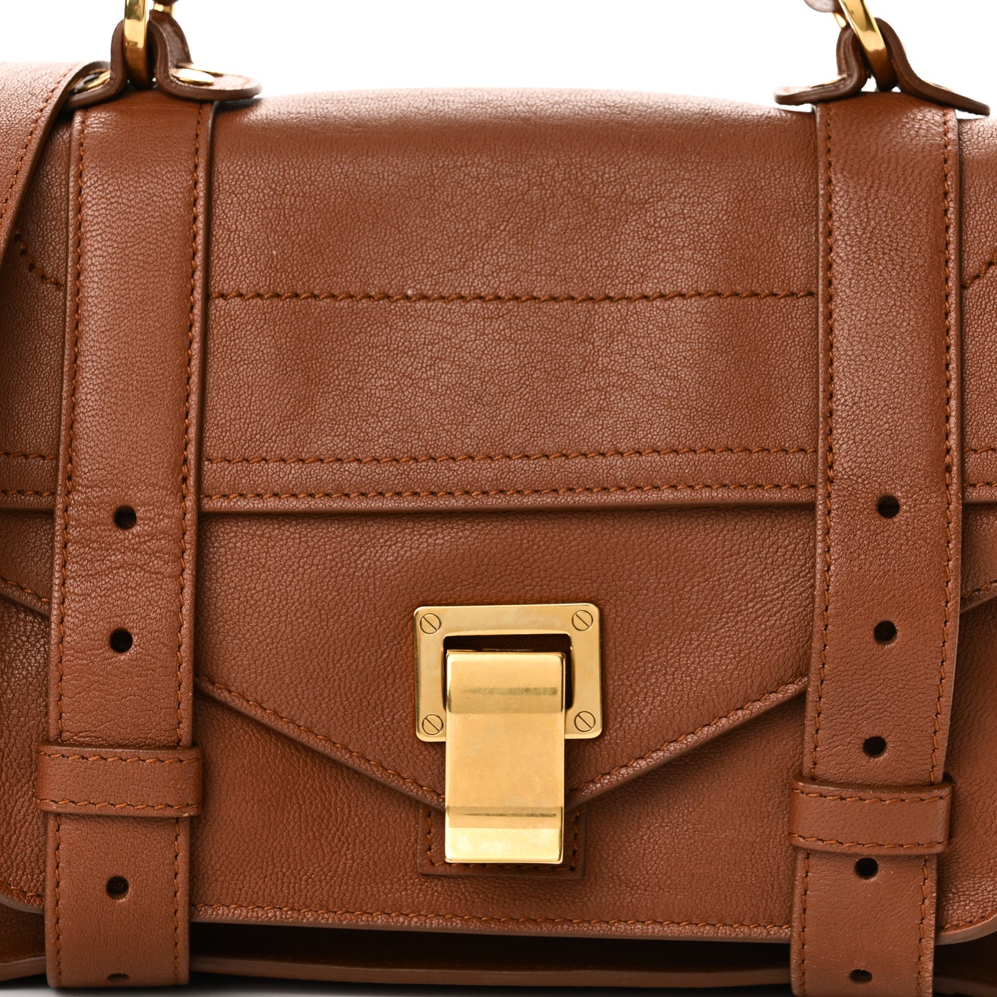 Lambskin Tiny PS1 Satchel Saddle