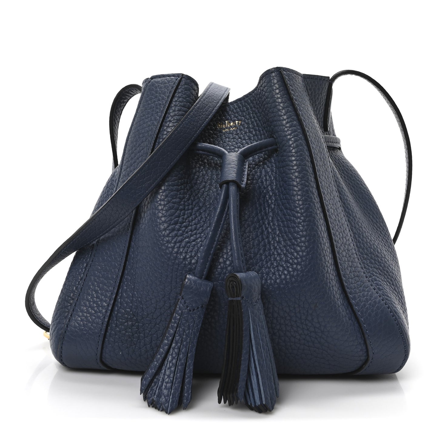 Heavy Grain Calfskin Mini Millie Steel Blue