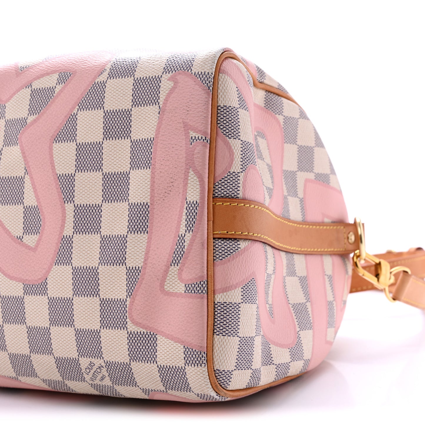 Damier Azur Tahitienne Speedy Bandouliere 30 Rose Ballerine