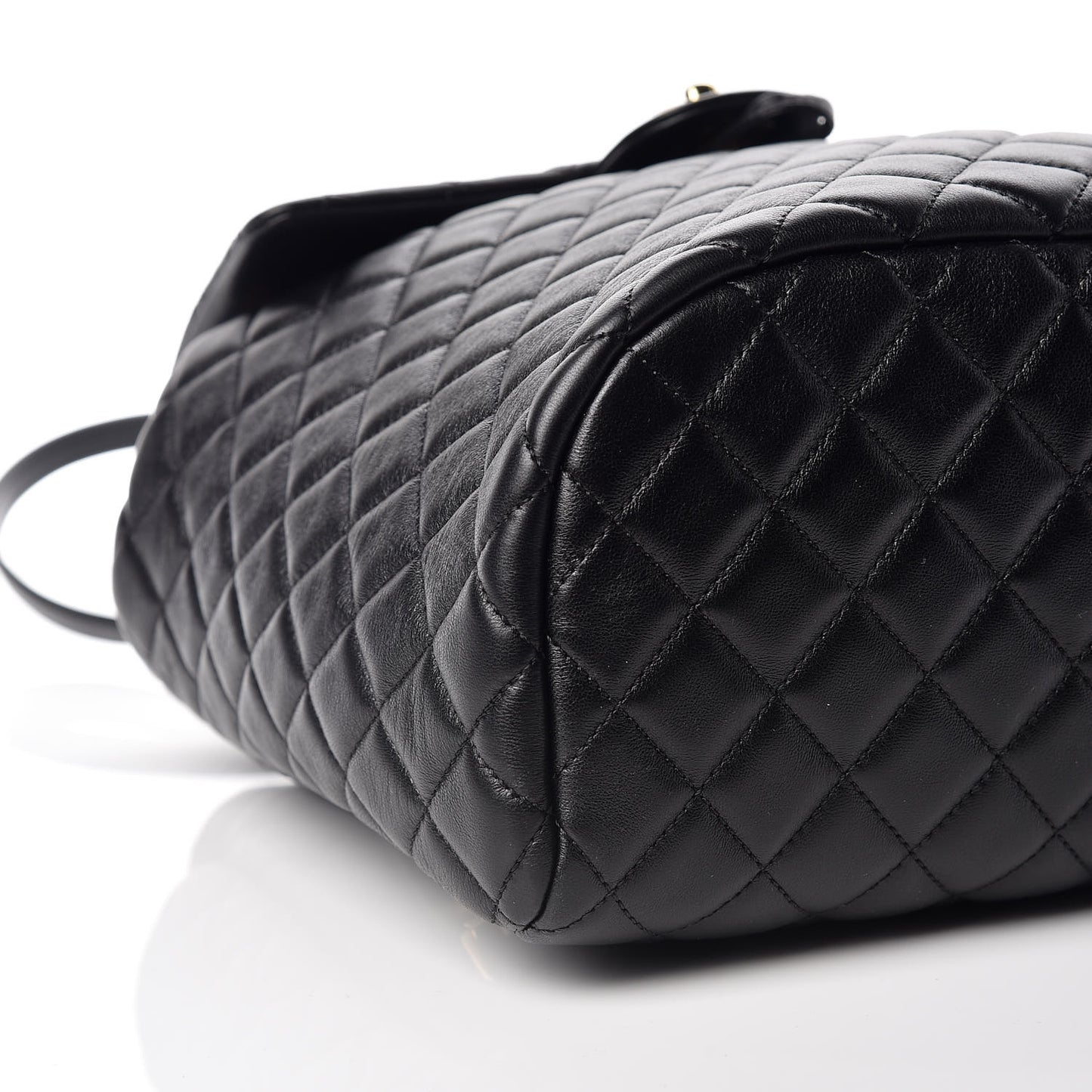 Lambskin Quilted Large Urban Spirit Backpack Black