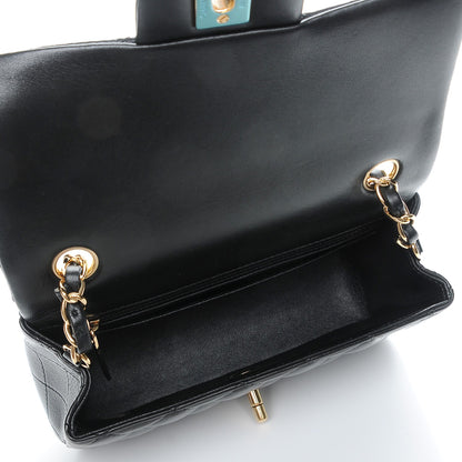 Chanel Lambskin Quilted Mini Rectangular Flap Black 5 of 7