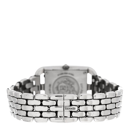 Hermes Stainless Steel Diamond Bezel Mother of Pearl 23mm Cape Cod Quartz Watch 3 of 5