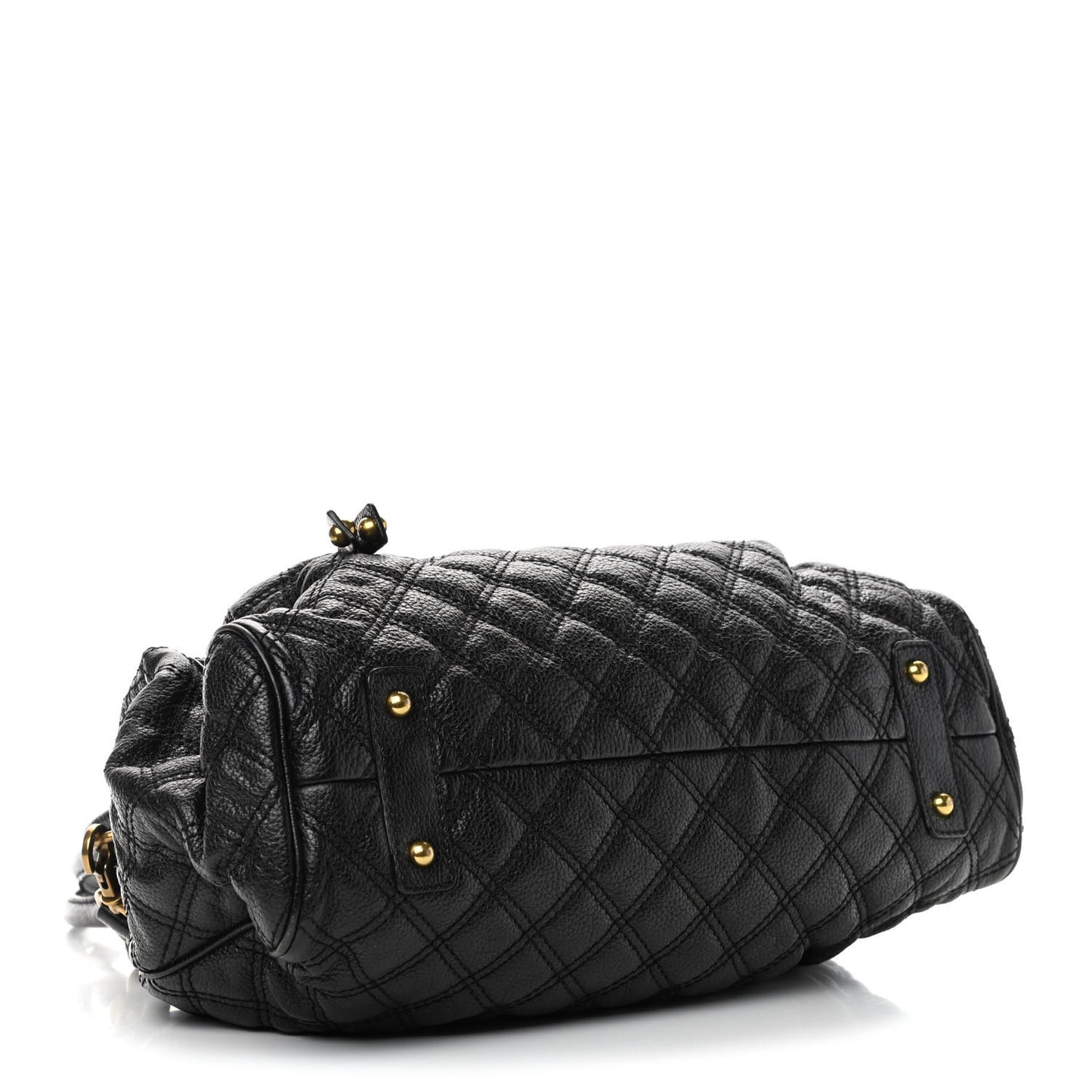 Calfskin Quilted Stam Black
