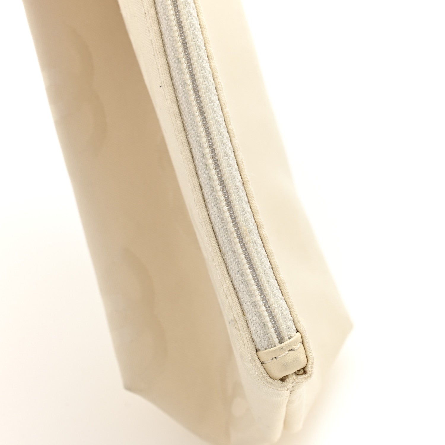 Chanel Nylon CC Cosmetic Pouch White 7 of 7