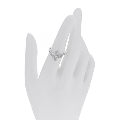 Louis Vuitton 18K White Gold Diamond Star Blossom Ring 53 6.5 2 of 7