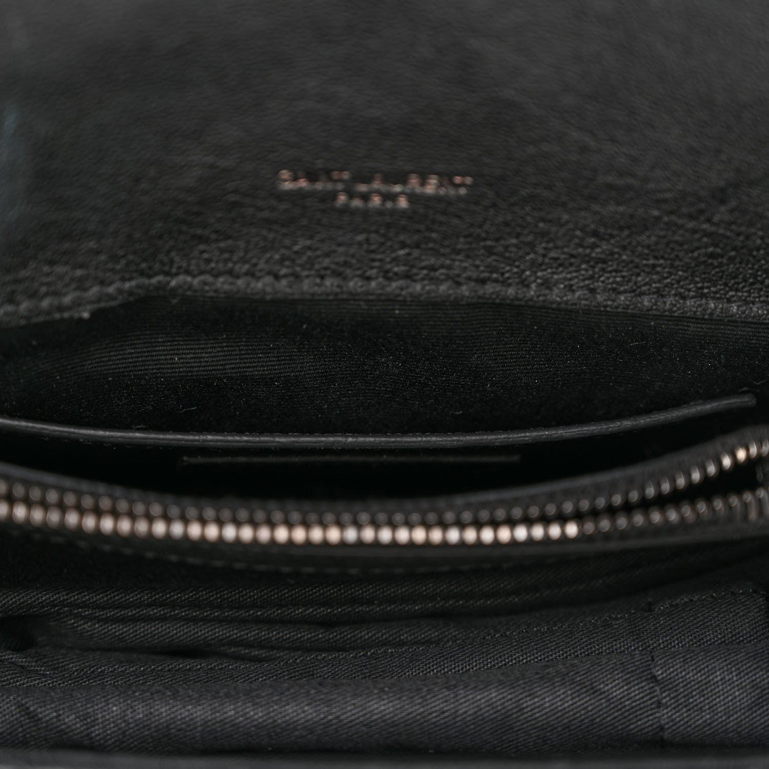 Saint Laurent Sheepskin Matelasse Chevron Monogram Medium College Bag Black 13 of 15